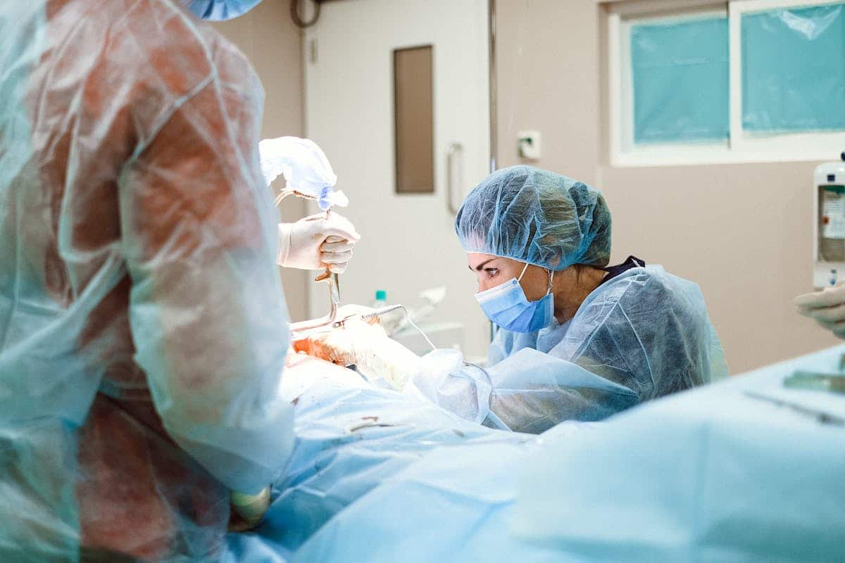 Doctor Operating on a Patient